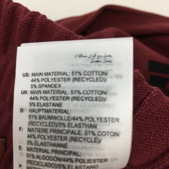 Adidas Men Sweat Activewear Shorts Red Drawstring Adjustable Waist M New - Picture 6 of 6